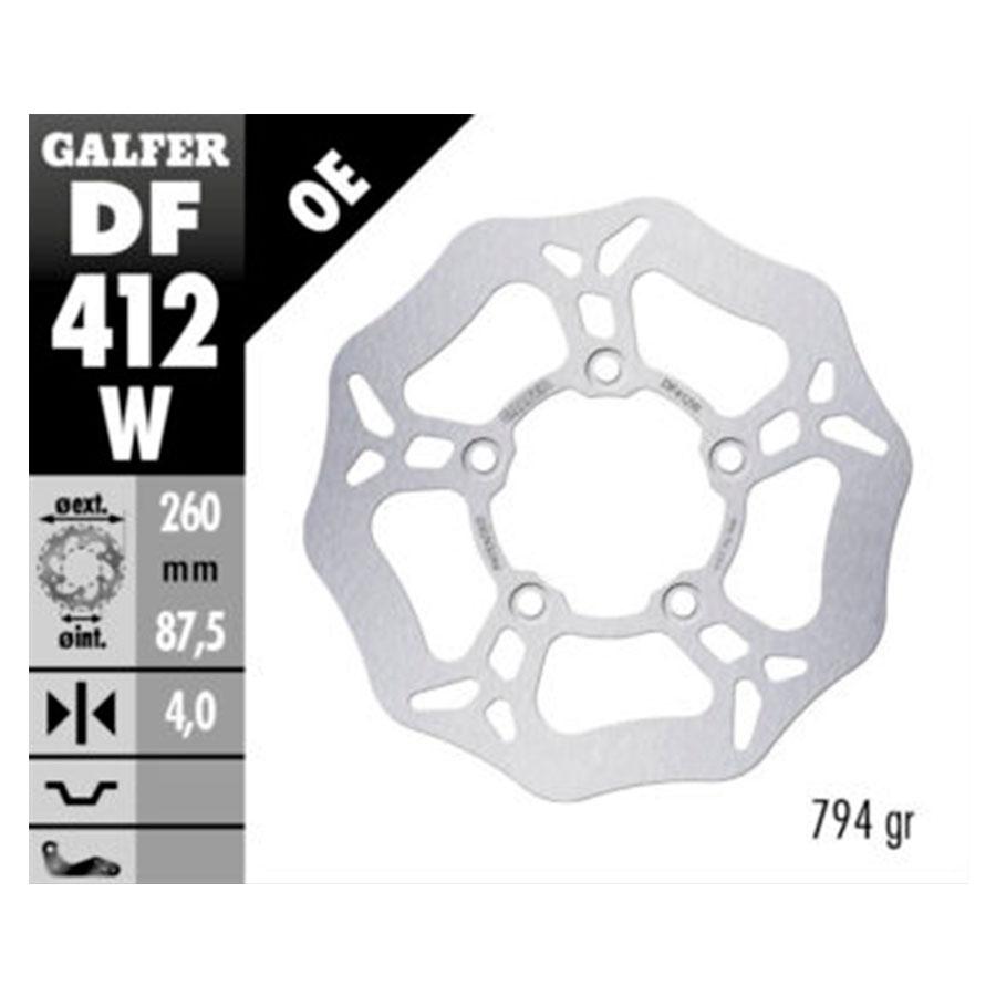 DISCO FRENO GALFER WAVE FIJO 260x4mm