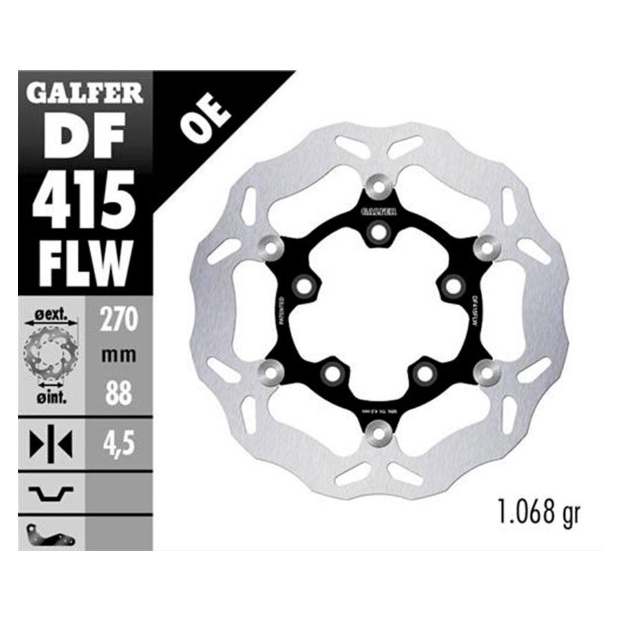 DISCO FRENO GALFER WAVE FLOTATING (NUCLEO ACERO) 270X4.5mm
