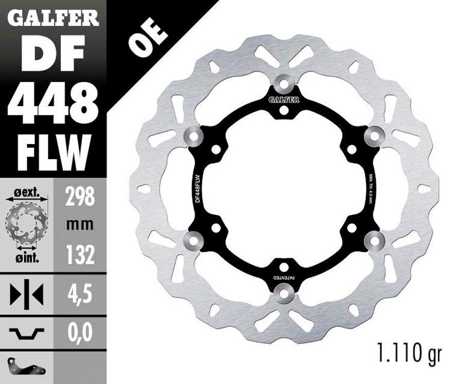 DISCO FRENO GALFER 448FLW