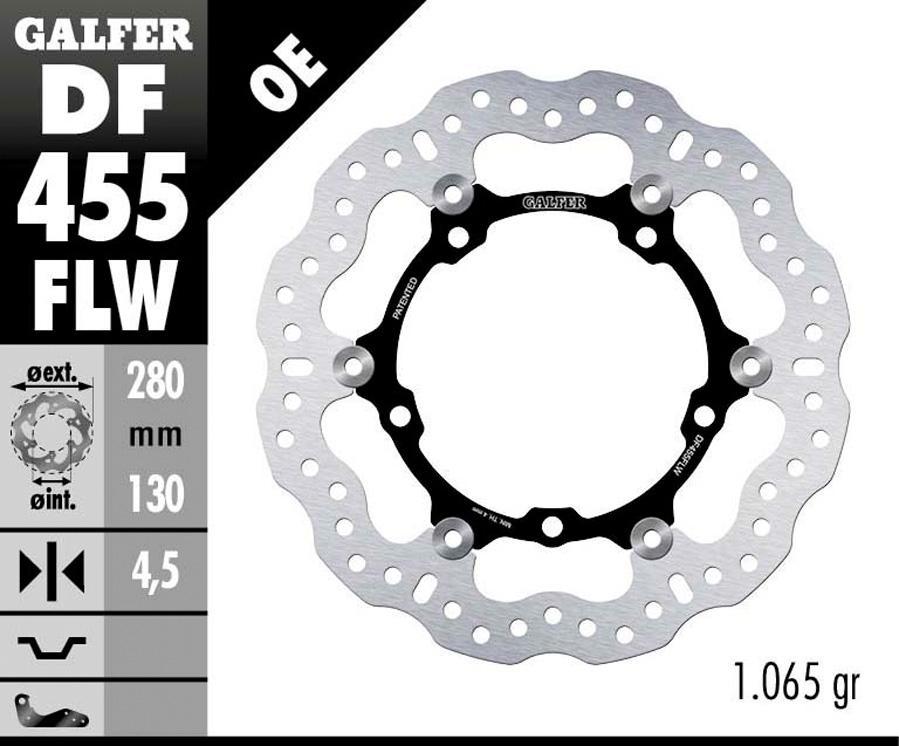 DISCO FRENO GALFER 455FLW