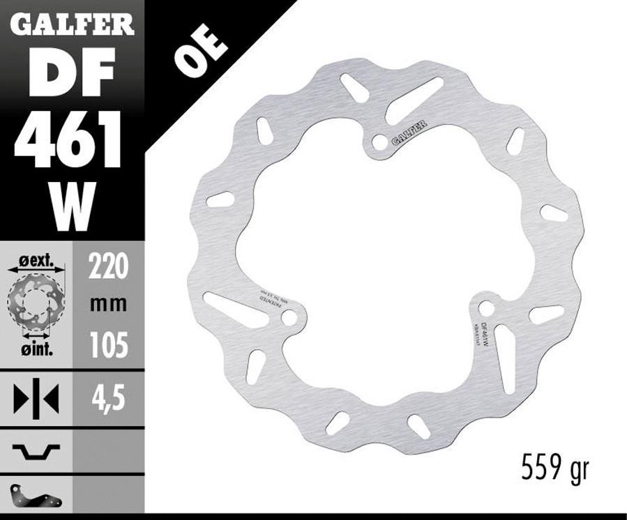 DISCO FRENO GALFER 461W