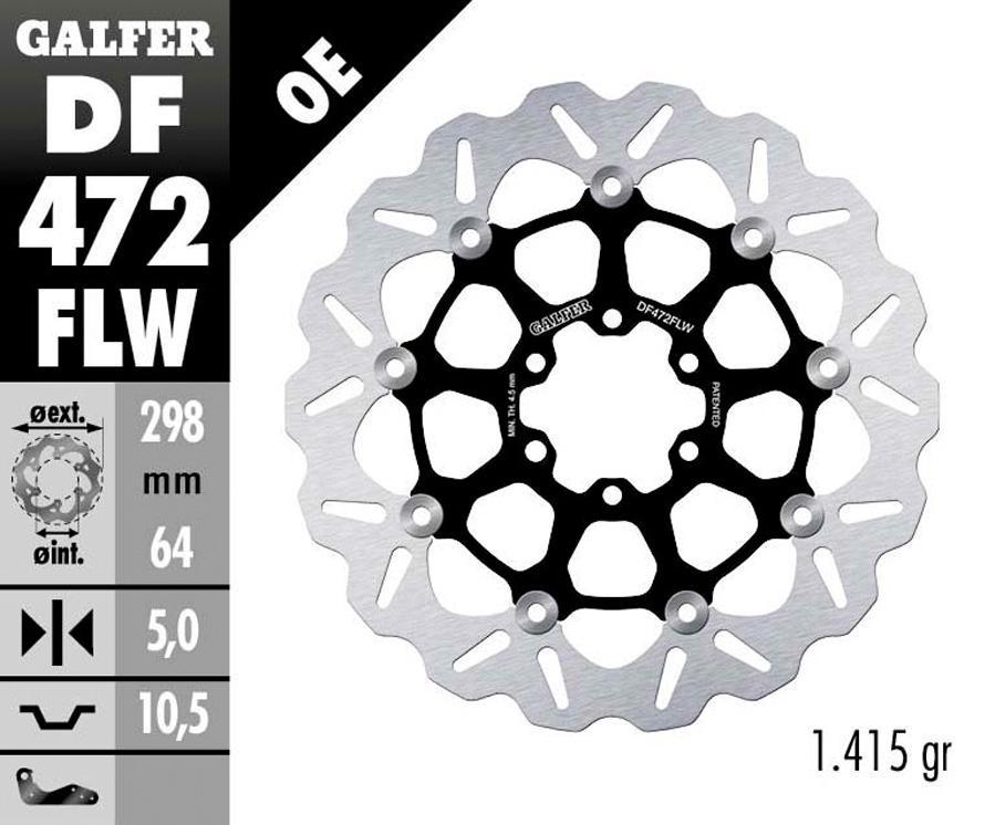 DISCO FRENO GALFER 472FLW