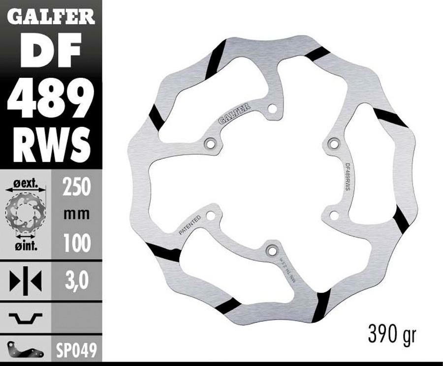 DISCO FRENO GALFER 489RWS