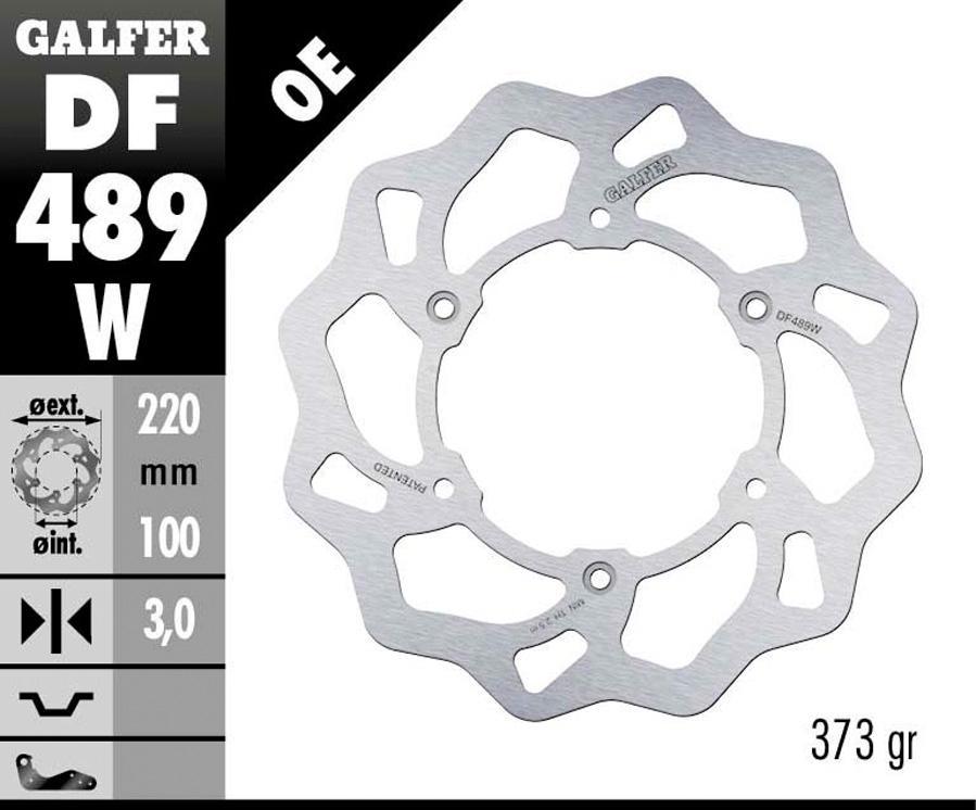 DISCO FRENO GALFER 489W