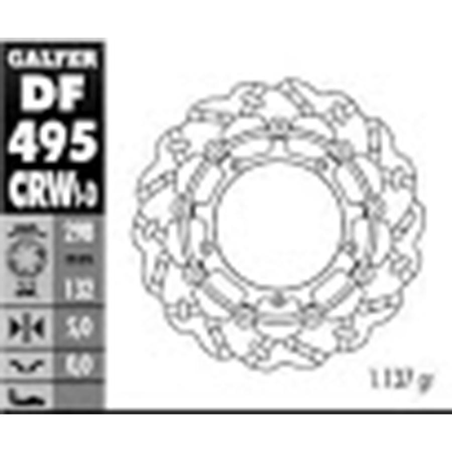 DISCO FRENO GALFER 495CRWI