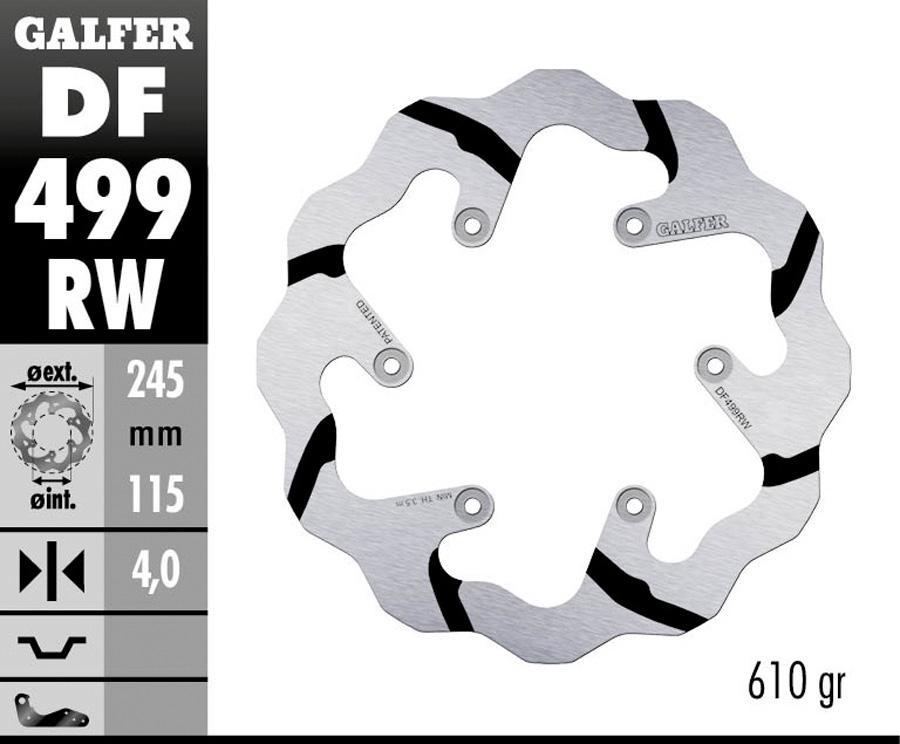 DISCO FRENO GALFER 499RW