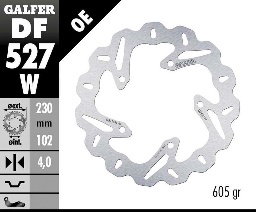 DISCO FRENO GALFER 527W