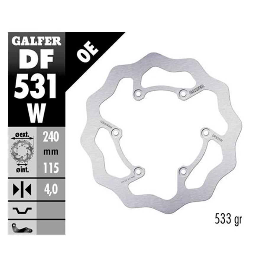 DISCO FRENO GALFER WAVE FIJO 240x4mm