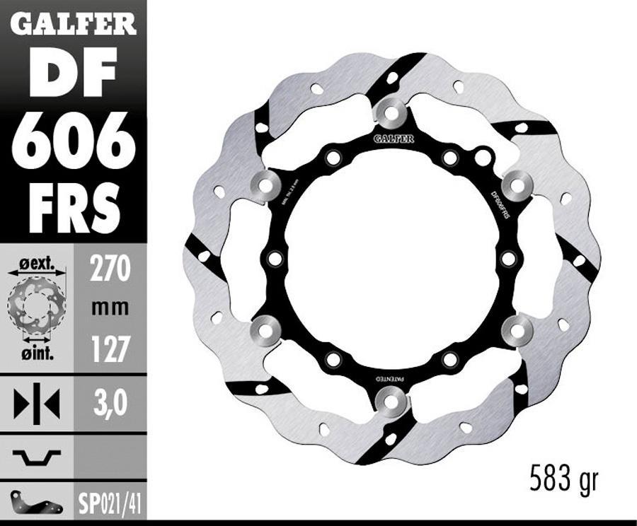 DISCO FRENO GALFER 606FRS