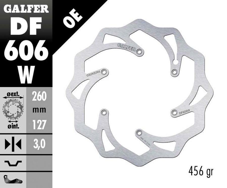 DISCO FRENO GALFER 606W
