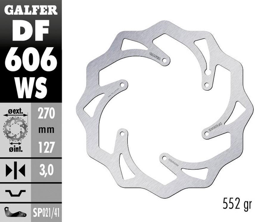 DISCO FRENO GALFER 606WS