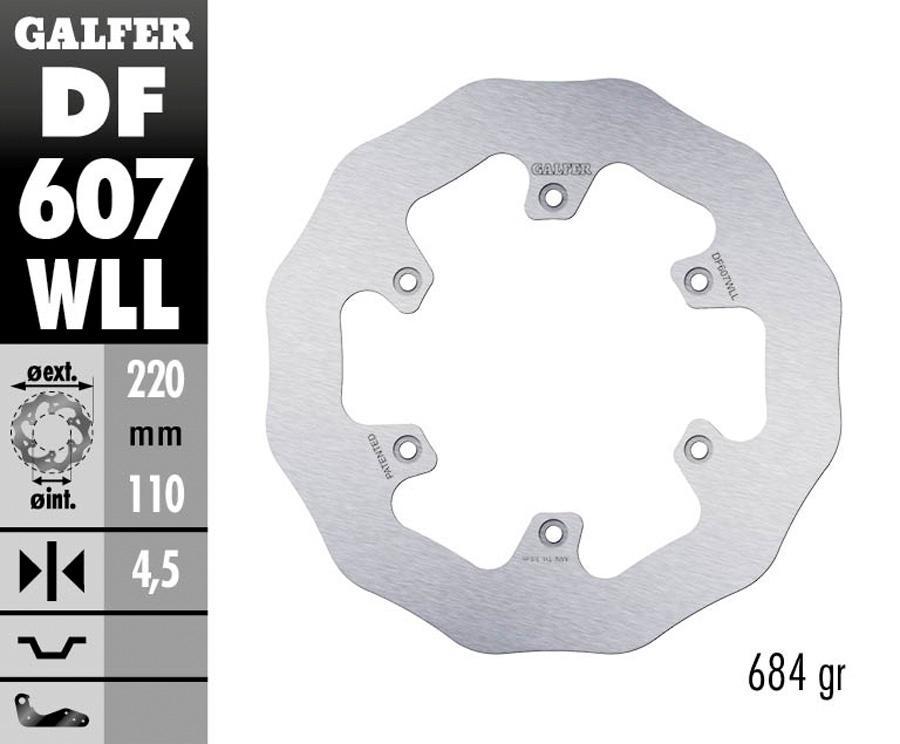 DISCO FRENO GALFER 607WLL