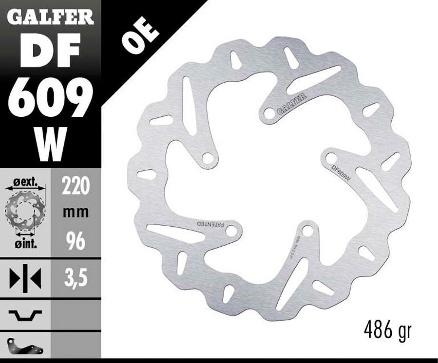 DISCO FRENO GALFER 609W