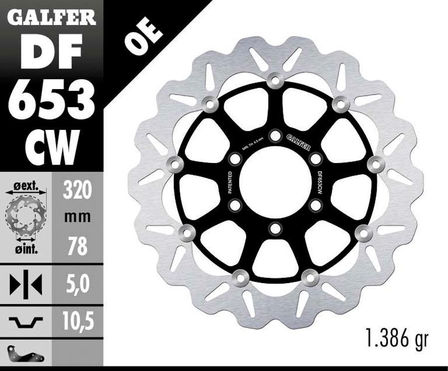 DISCO FRENO GALFER 653CW