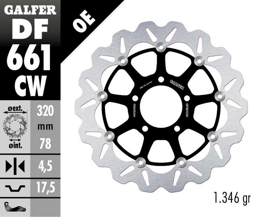 DISCO FRENO GALFER 661CW