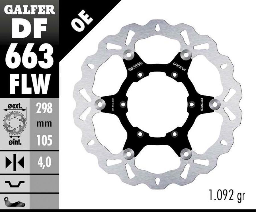 DISCO FRENO GALFER 663FLW