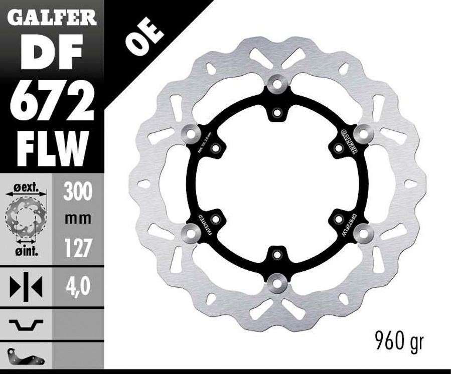 DISCO FRENO GALFER 672FLW