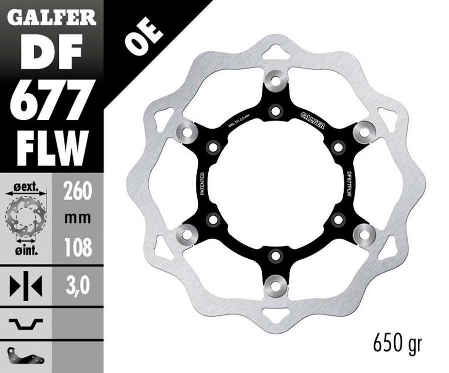 DISCO FRENO GALFER 677FLW