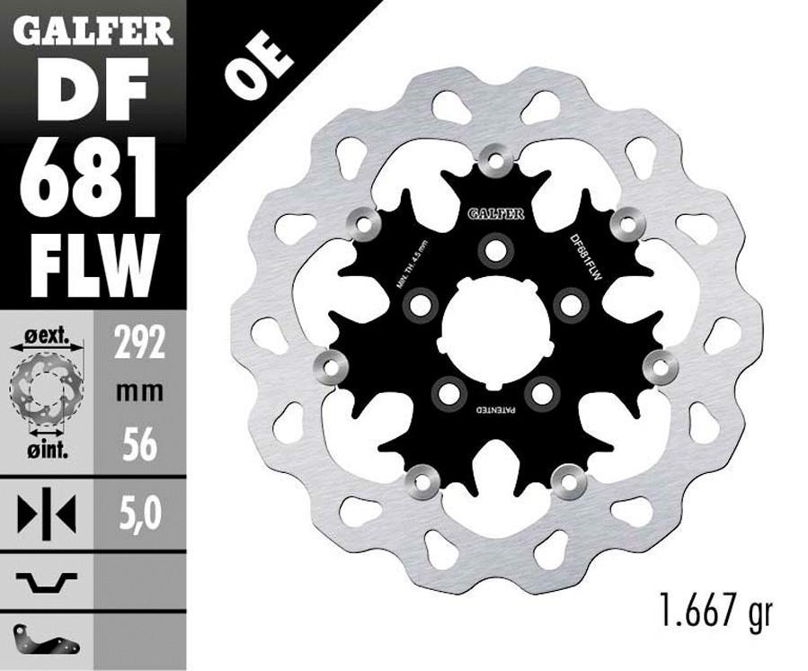 DISCO FRENO GALFER 681FLW
