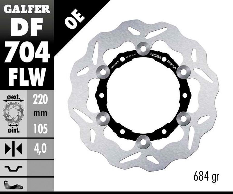 DISCO FRENO GALFER 704FLW