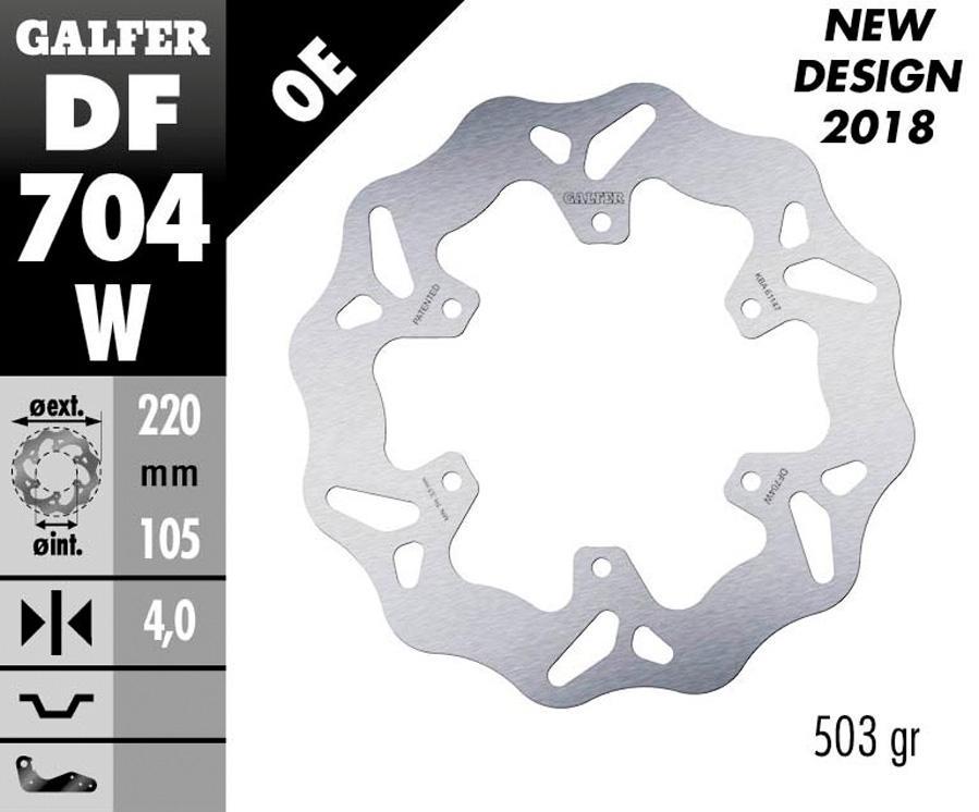 DISCO FRENO GALFER 704W