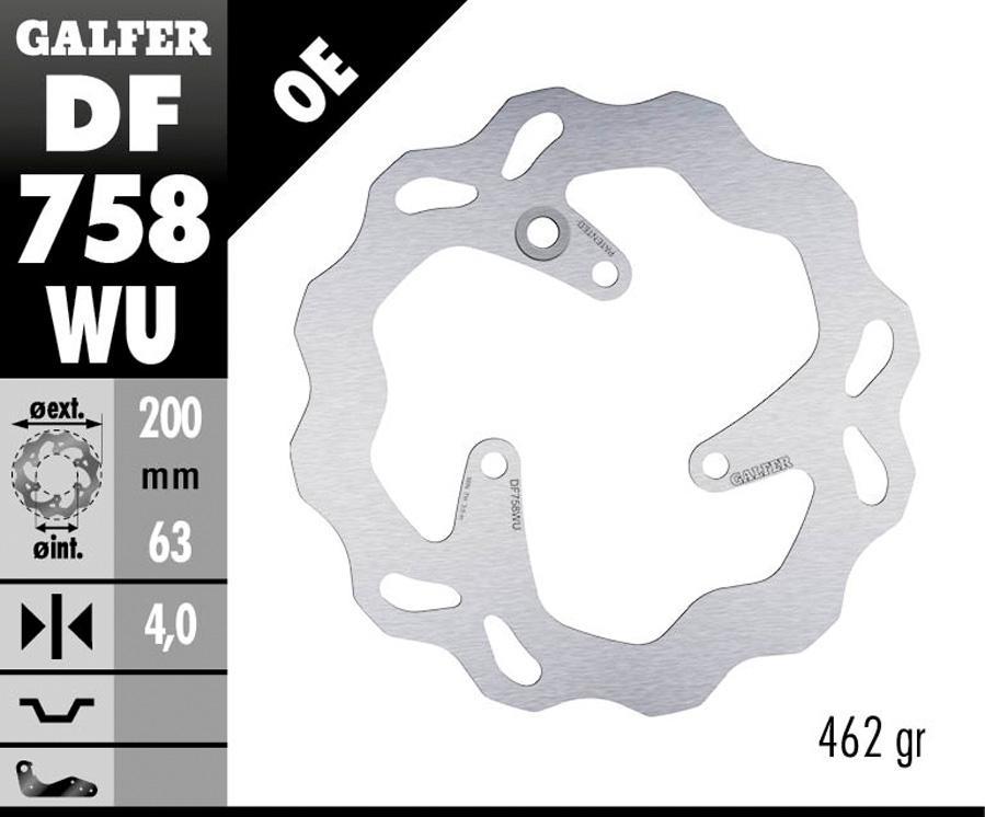 DISCO FRENO GALFER 758WU