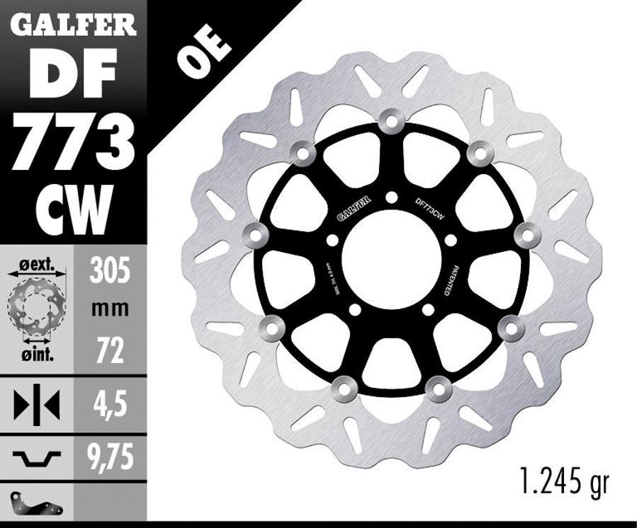 DISCO FRENO GALFER 773CW