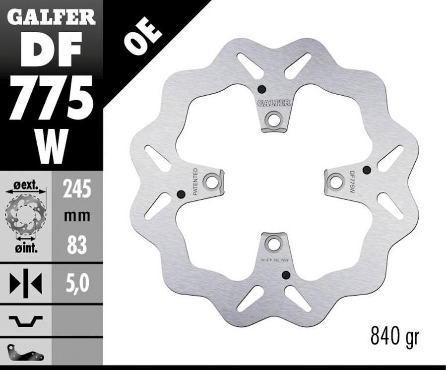 DISCO FRENO GALFER 775W