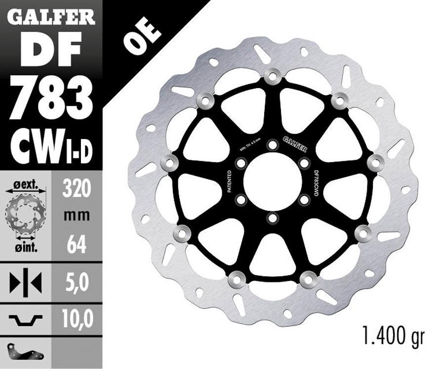 DISCO FRENO GALFER 783CWD