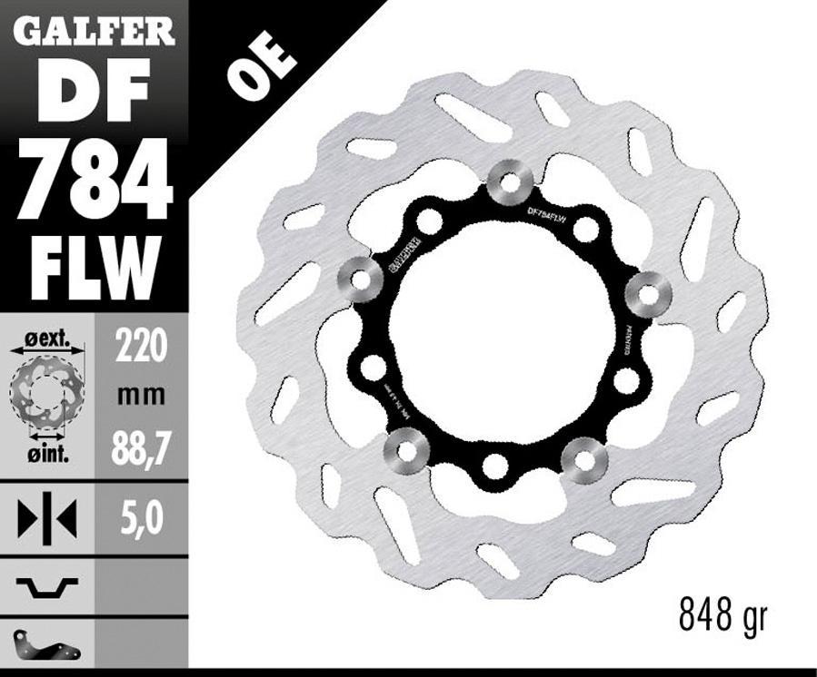 DISCO FRENO GALFER 784FLW