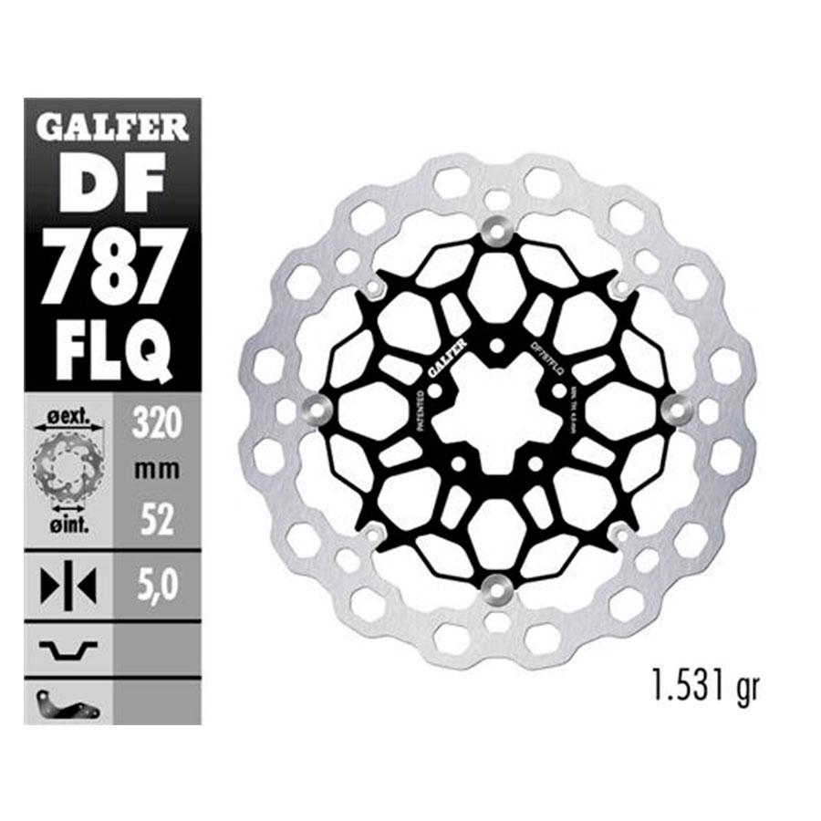 DISCO FRENO GALFER CUBIQ FLOTNTE (NUCLEO DE ACERO) 320x5mm
