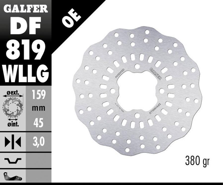 DISCO FRENO GALFER 819WLLG