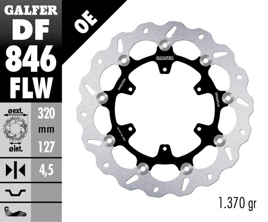 DISCO FRENO GALFER 846FLW