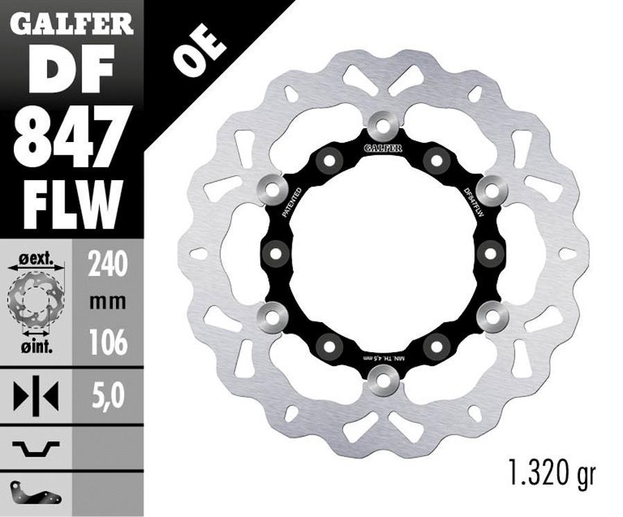DISCO FRENO GALFER 847FLW