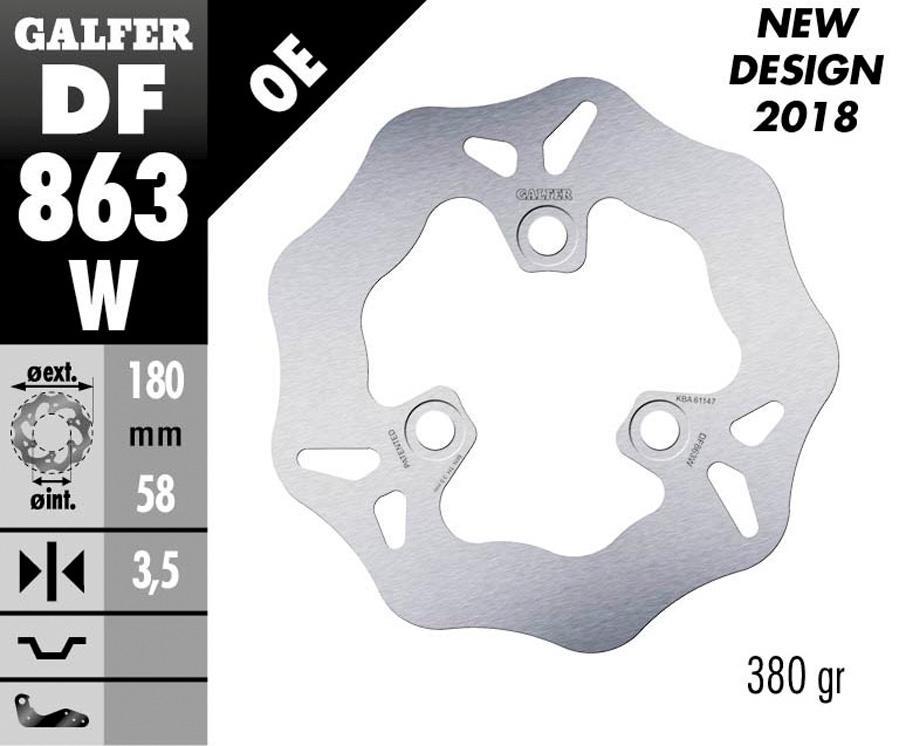 DISCO FRENO GALFER 863W