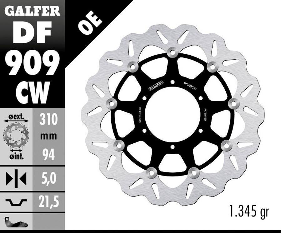 DISCO FRENO GALFER 909CW