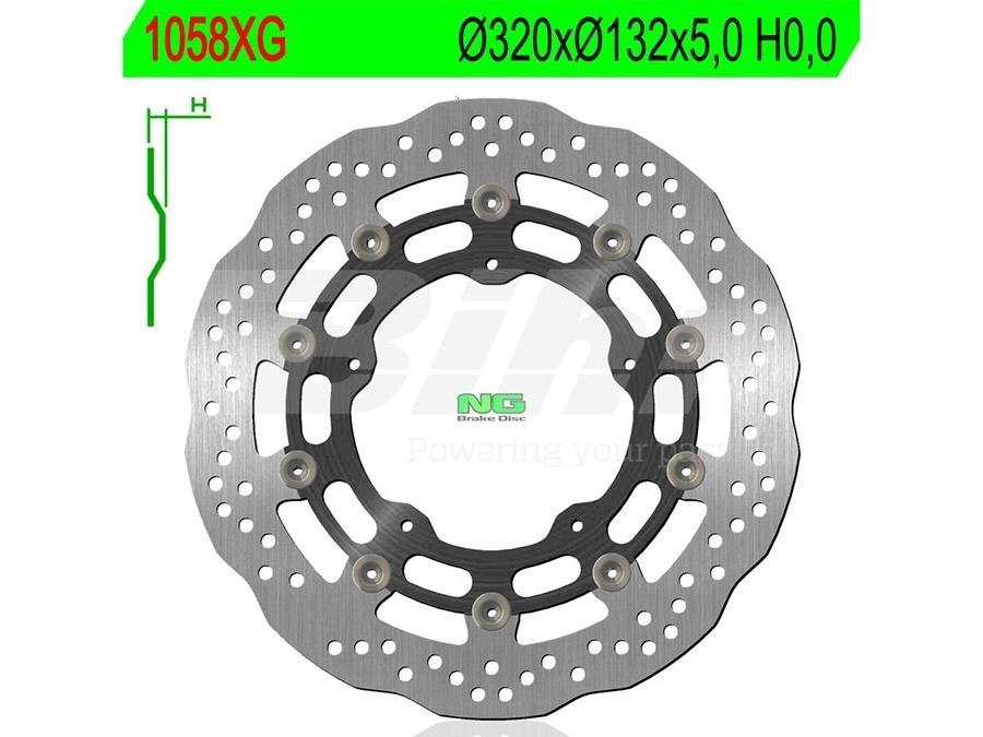 DISCO FRENO NG 1058XG 319 5 X 132 X 5 0
