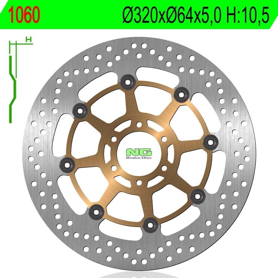 DISCO FRENO NG 1060  320 X  64 X 5