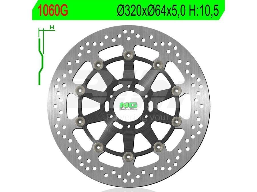 DISCO FRENO NG 1060G 320 X 64 X 5 0