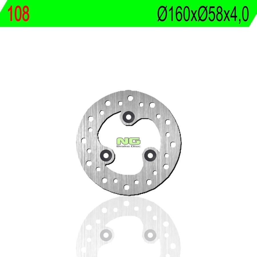 DISCO FRENO NG 108  160 X  58 X 4