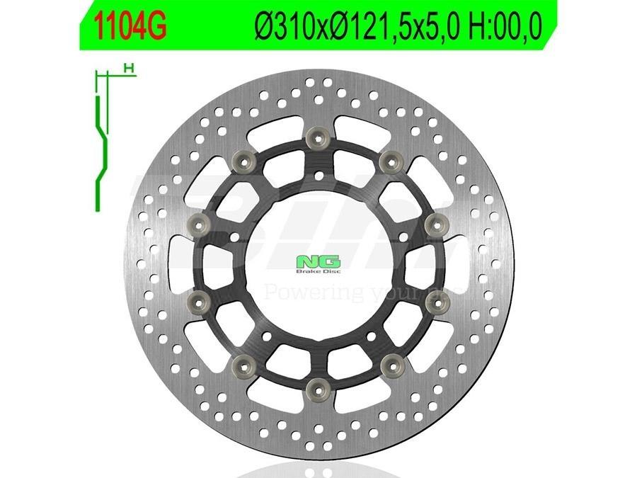 DISCO FRENO NG 1104G 310 X 121 X 5 0