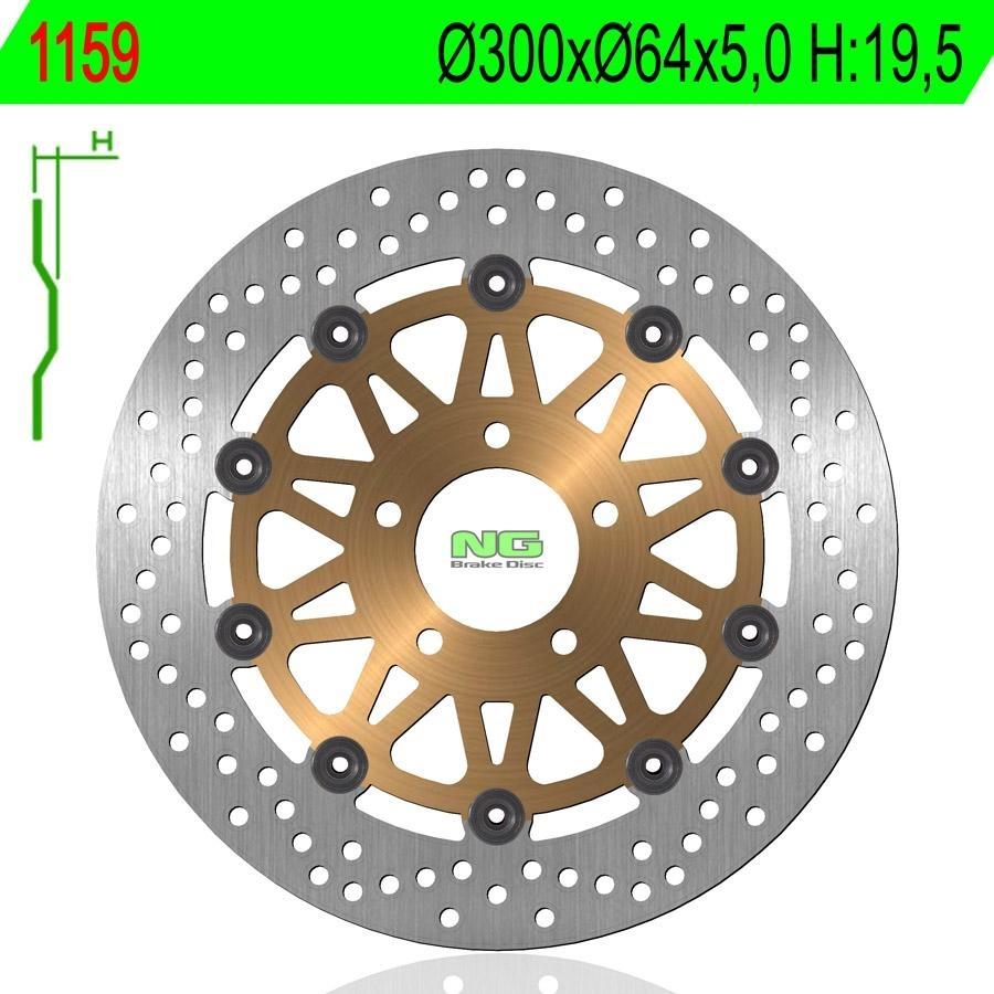 DISCO FRENO NG 1159  300 X  64 X 5