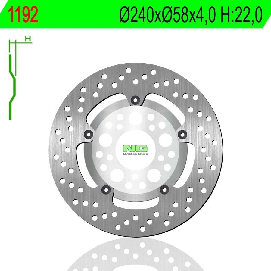 DISCO FRENO NG 1192  240 X  58 X 4