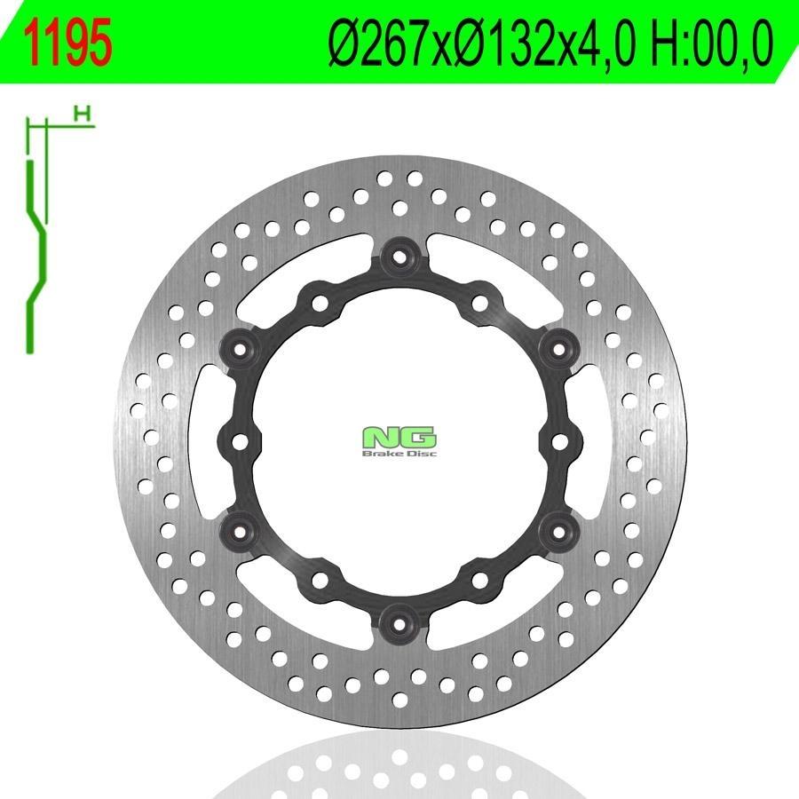DISCO FRENO NG 1195  267 X  132 X 4