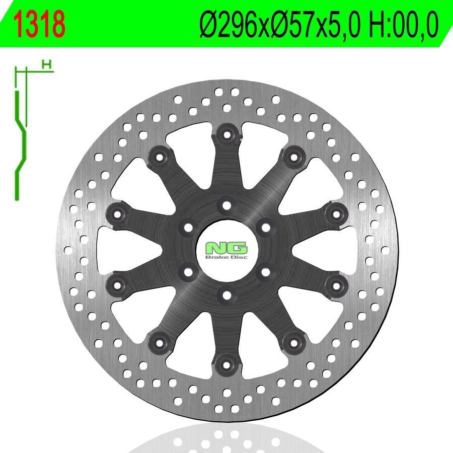DISCO FRENO NG 1318  296 X  57 X 5