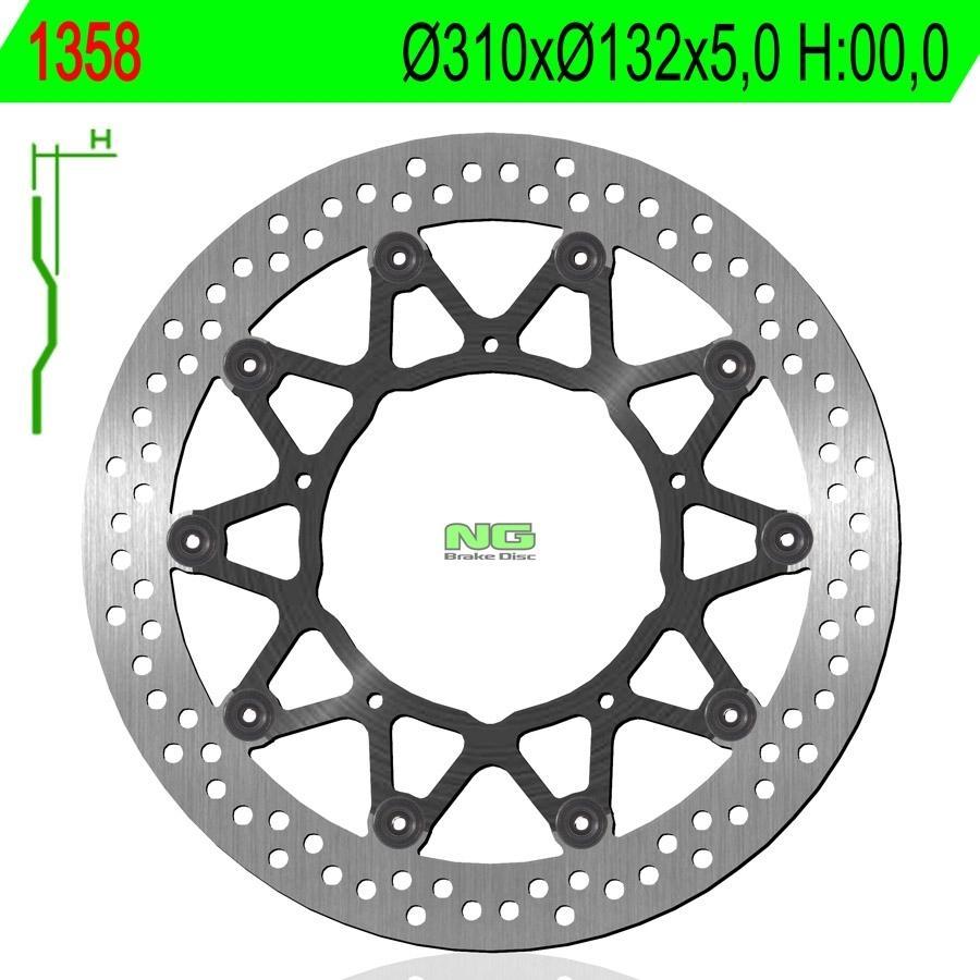 DISCO FRENO NG 1358  310 X  132 X 5
