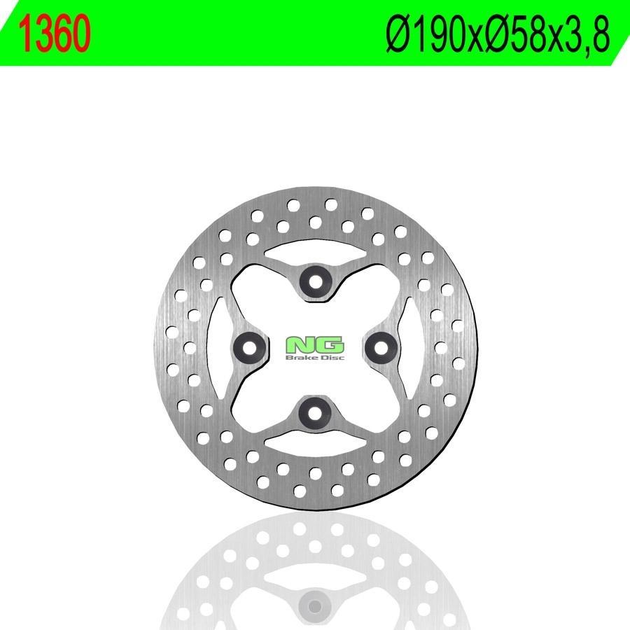 DISCO FRENO NG 1360  190 X  58 X 3.8