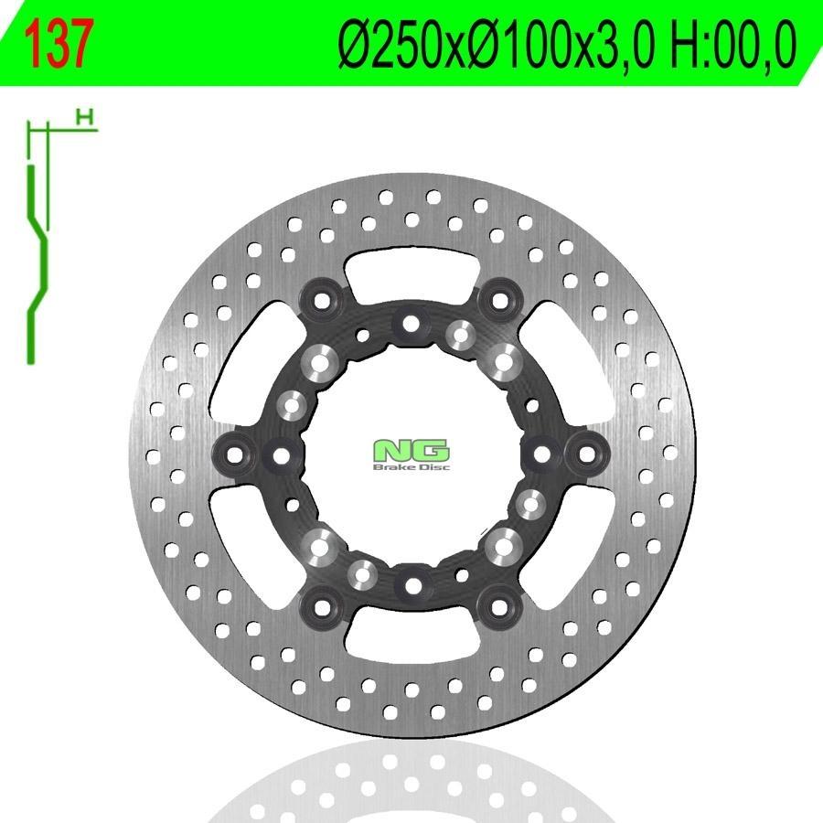 DISCO FRENO NG 137  250 X  100 X 3