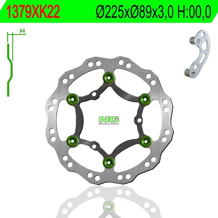 DISCO FRENO NG 1379XK22  225 X  89 X 3