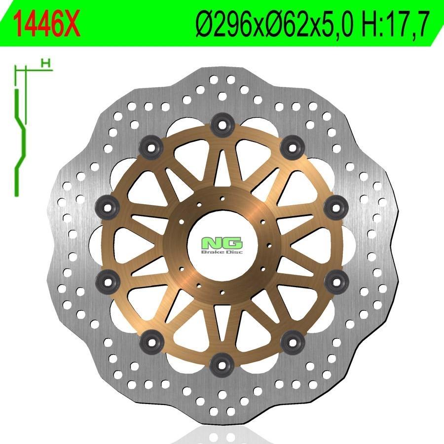DISCO FRENO NG 1446X  296 X  62 X 5